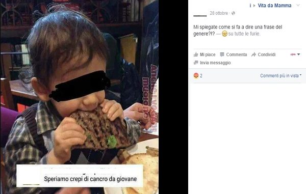 vegana-augura-cancro-a-bimbo-che-mangia-carne
