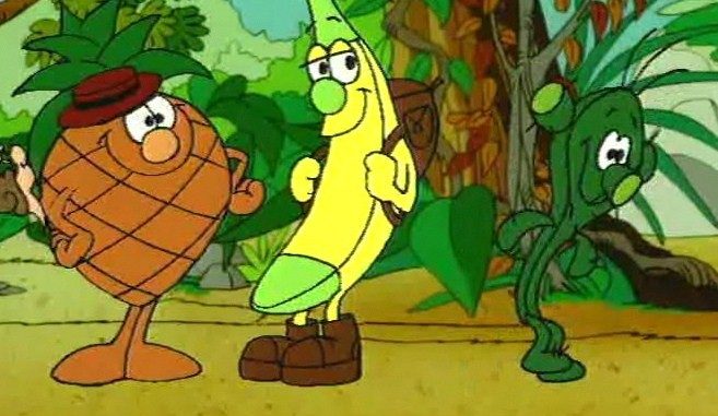 Ecco I fruttini, il cartone animato con i personaggi a forma di frutta Ecco I fruttini, il cartone animato con i personaggi a forma di frutta