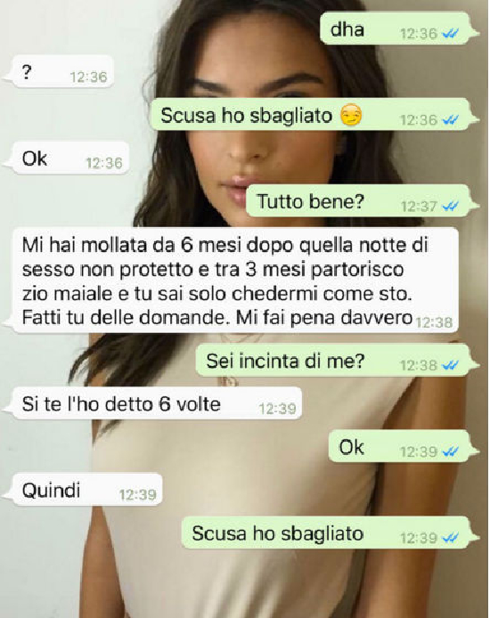 Una conversazione che ha scioccato il web: che razza di uomo è lui? uomo