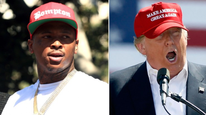 Il rapper YG strappa contratto da 60000 $ per cantare Fuck Donal Trump YG