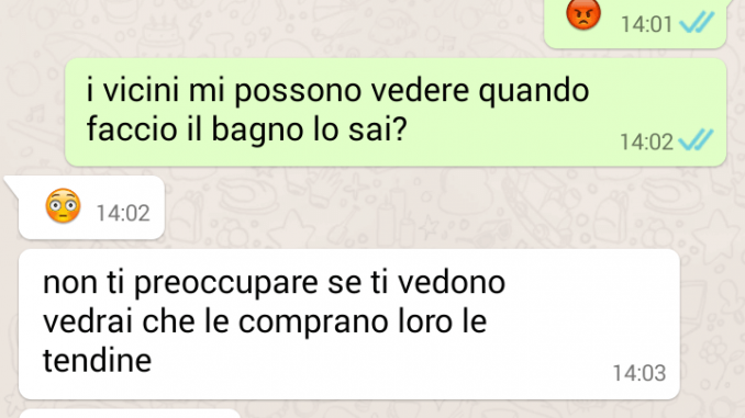 Amore mi dai 200 euro per comprare le tende? La risposta è cattivissima tende