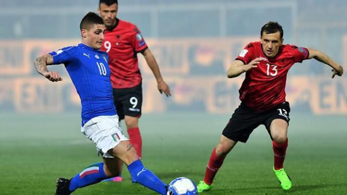 Qualificazione Mondiali 2018, Italia-Albania 2-0: petardi e gol. Ecco le pagelle Qualificazione Mondiali 2018, Italia-Albania 2-0: petardi e gol. Ecco le pagelle