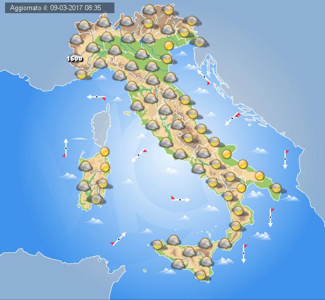 Previsioni meteo domenica 12 marzo (2017) Previsioni meteo domenica 12 marzo (2017)