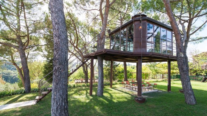 Casa sull'albero padre ne costruisce una per la figlia Casa sull'albero: padre ne costruisce una per la
