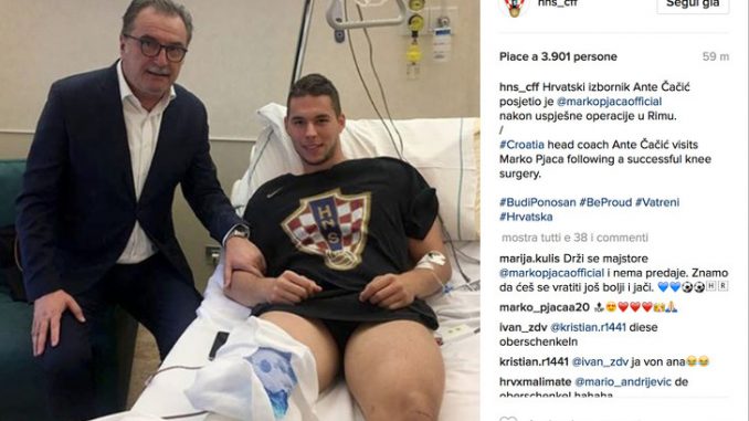 Juventus, Pjaca: intervento riuscito. Il croato ritrova il sorriso ma sono 6 mesi di stop Juventus, Pjaca: intervento riuscito. Il croato ritrova il sorriso ma sono 6 mesi di stop