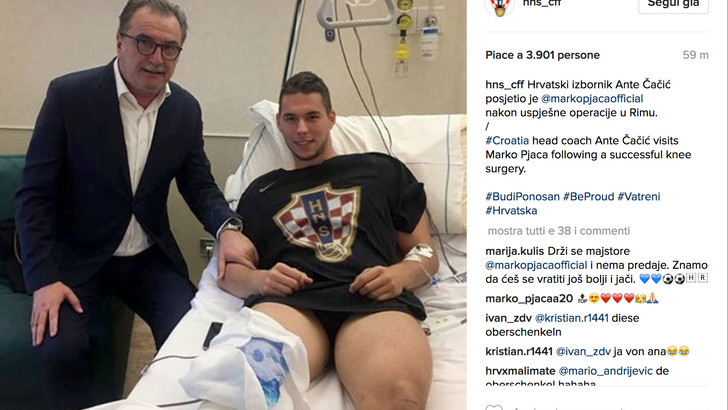 Juventus, Pjaca: intervento riuscito. Il croato ritrova il sorriso ma sono 6 mesi di stop Juventus, Pjaca: intervento riuscito. Il croato ritrova il sorriso ma sono 6 mesi di stop