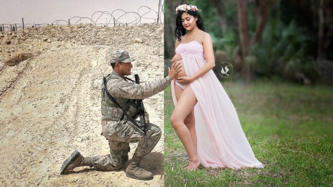 Florida la dedica della moglie incinta al marito, la foto diventa virale dedica