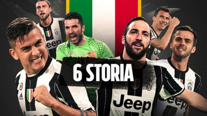 Juventus campione d'Italia per la sesta volta consecutiva sesta