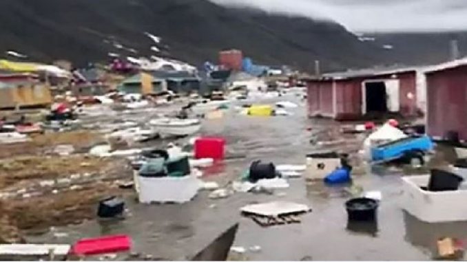 tsunami in Groenlandia tsunami in Groenlandia