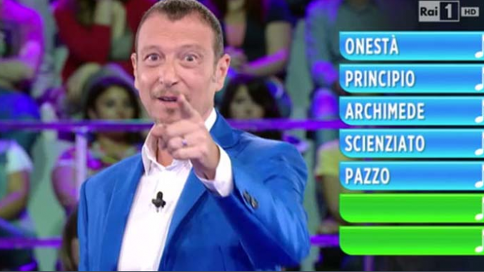 Amadeus lascia 'Reazione a catena'? Ecco chi prenderà il suo posto Amadeus