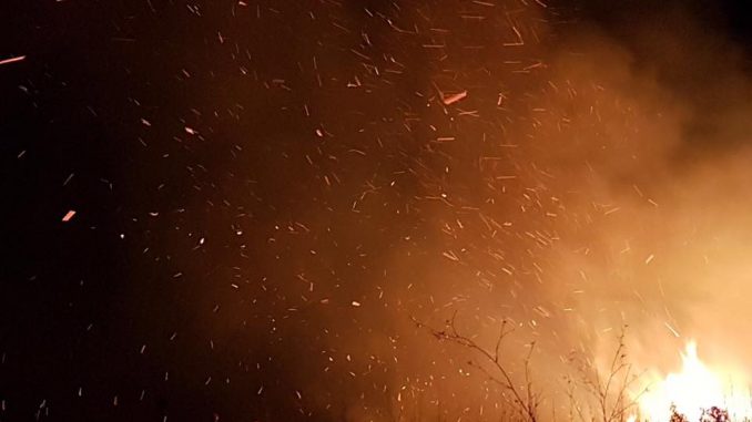 Vigile del fuoco volontario Incendio da spegnere