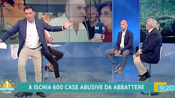 UnoMattina Estate, Timperi litiga col sindaco di Ischia e abbandona lo studio UnoMattina Estate, Timperi litiga col sindaco di Ischia e abbandona lo studio