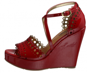 oh DEER rosse pizzetto zeppa 300x251