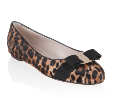 Salvatore Ferragamo: ballerine in cavallino animalier, Collezione Autunno/Inverno 2011/2012