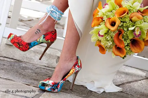 Scarpe da sposa divertenti