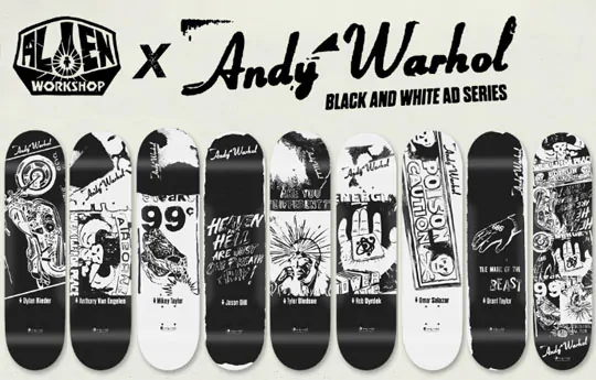 alien workshop andy warhol black white ad series 01