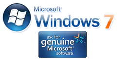 genuine windows 7 beta 1 logo