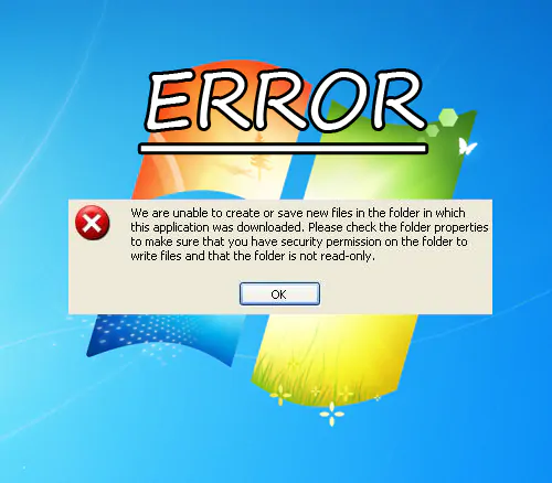 windows 7 error