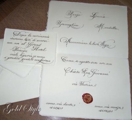 Partecipazioni di nozze in stile medievale1
