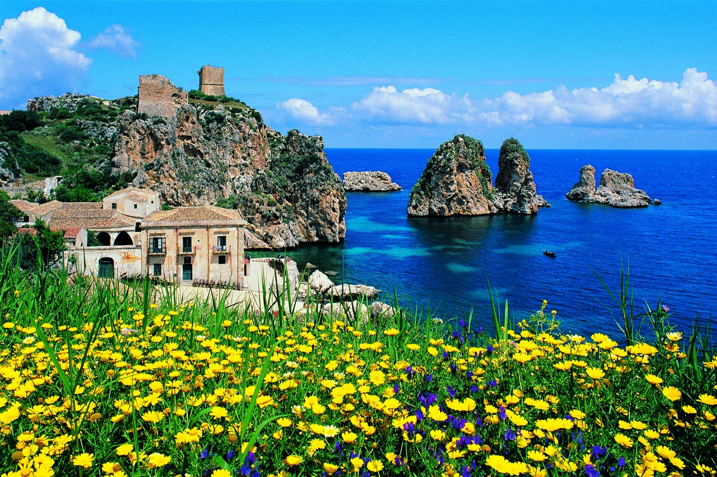 scopello la tonnara ed i faraglioni arch. apt tp ph. alfio garozzo