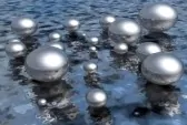 3327374 mercurio goccia argenteo riflessione metallo acqua ripple 3d tridimensionale macro close up