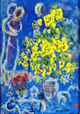 copia di marc chagall le bouquet jaune 1975