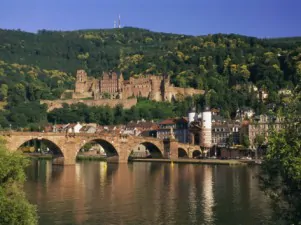 gavin hellier castle neckar river and alte bridge heidelberg baden wurttemberg germany europe
