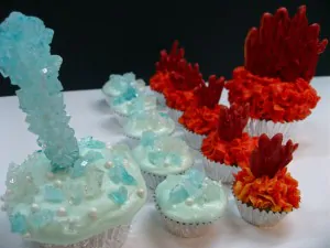 Fire and Ice Cupcakes