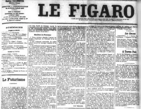 manifesto futurismo Le Figaro