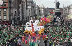 Dublino Festa di San Patrizio parate