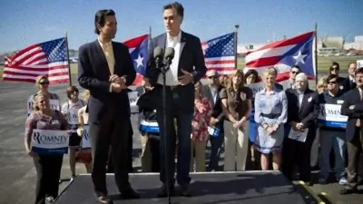 Romney in Puerto Rico via AFP