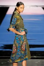 chanel iman in africa fashion show
