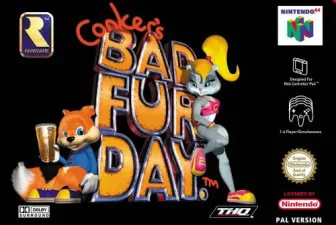 conkers bad fur day n64 box