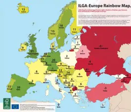 mappa europea paesi gayfriendly 2012