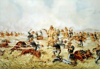 Custer Massacre At Big Horn Montana