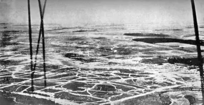 Somme battlefield aerial view July 1916