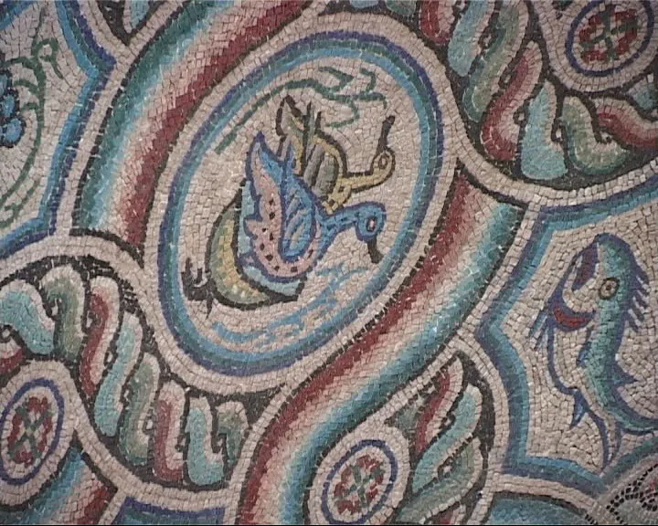 mosaico chiesa s.maria della croce oca