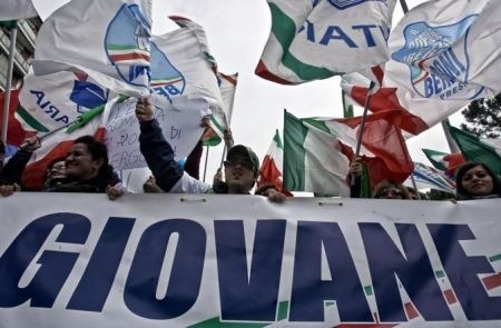 popolo della liberta manifestazione 1