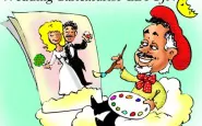 el fujn wedding caricaturis