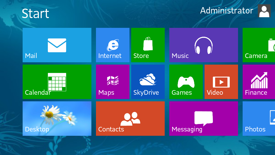 Fake Windows 8 Start