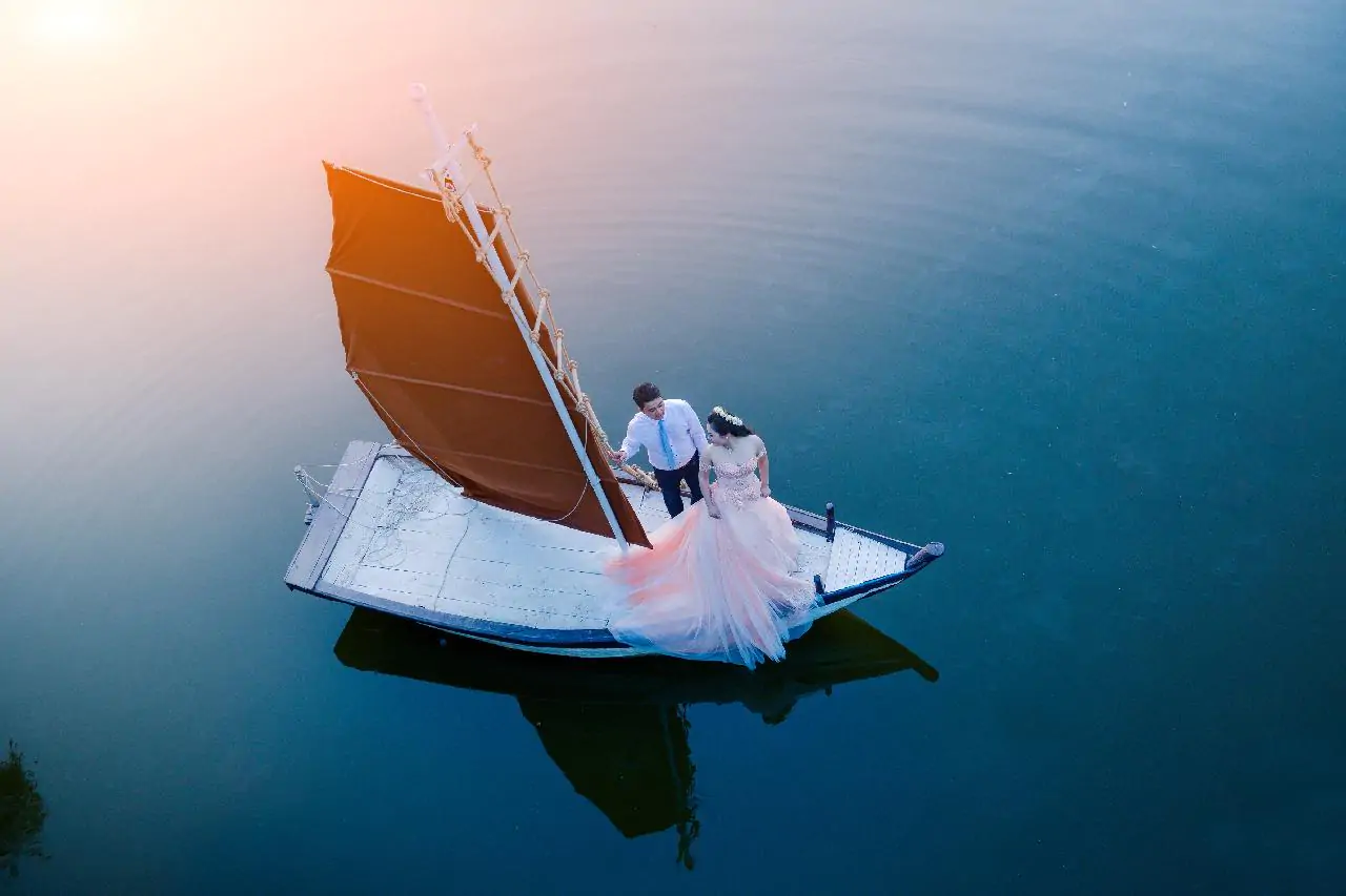 nozze in barca a vela