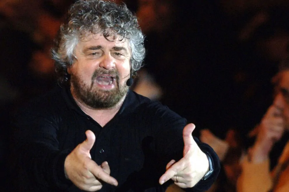 Beppe Grillo a Napoli