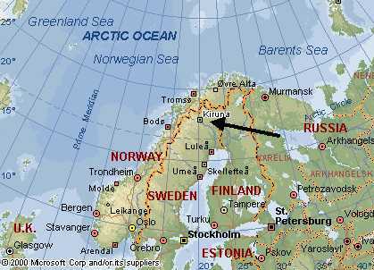 Kiruna map