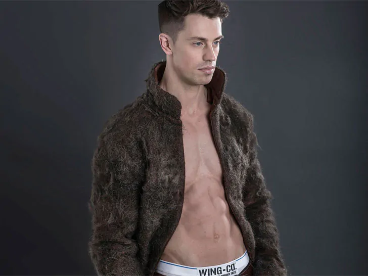 man chest hair fur coat 1