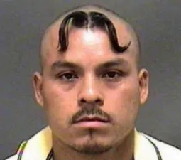 awful mustaches on head