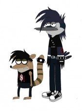 emo mordecai and rigby by iwilleatyou789