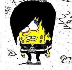 spongebob is emo spongebob squarepants