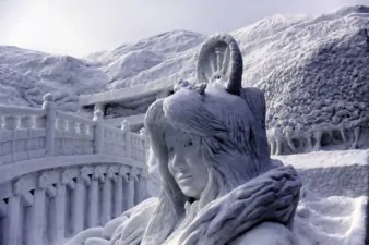 Sapporo Giappone scultura in neve