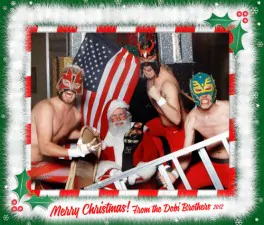 mall santa wrestlers
