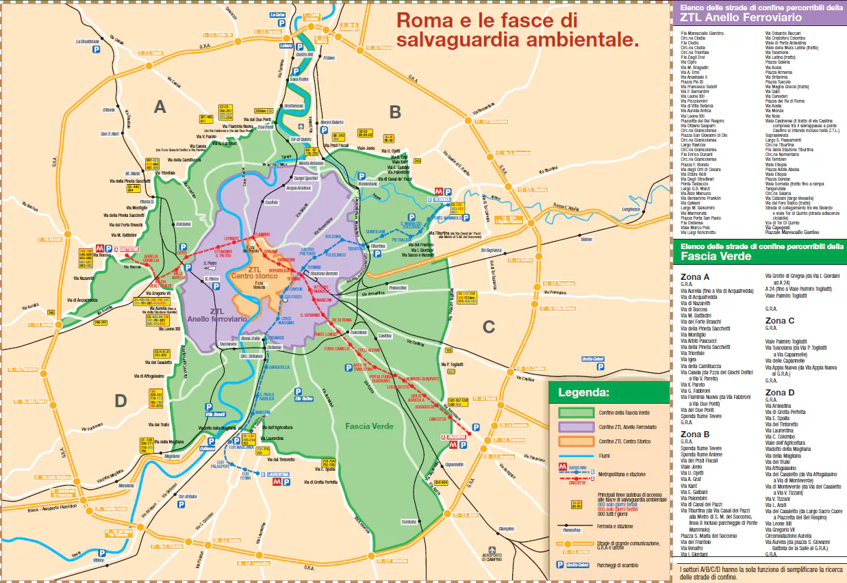 mappa fascia verde